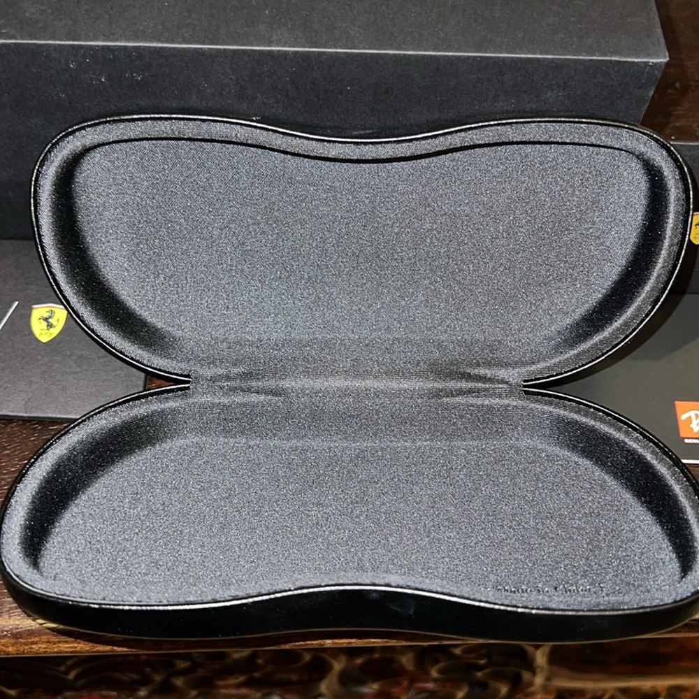 Ray-Ban Black Sunglasses Case with Ferrari Logo New 🩶🤍😎 - Picture 3 of 5
